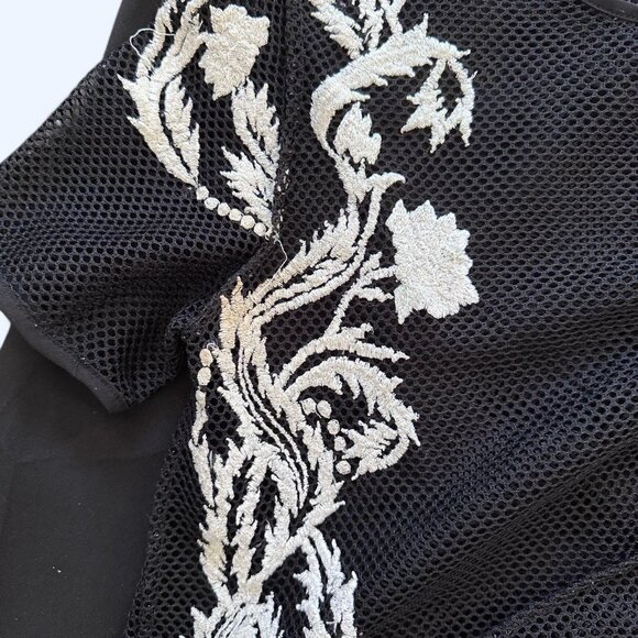 Black Mesh Baby Doll Dress - Picture 6 of 8